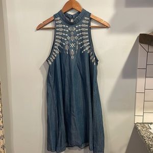 Embroidered Tencil Dress NWT